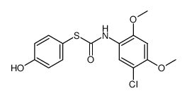 4-hydroxyphenyl N-(3-chloro-4,6-dimethoxyphenyl)thiocarbamate Structure