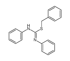 benzyl N,N'-diphenylcarbamimidothioate结构式