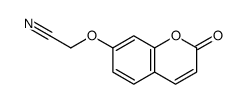 2-(2-oxochromen-7-yl)oxyacetonitrile结构式