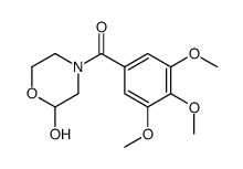 (2-hydroxymorpholin-4-yl)-(3,4,5-trimethoxyphenyl)methanone结构式