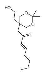 2-[2,2-dimethyl-5-(2-methylideneoct-3-enyl)-1,3-dioxan-5-yl]ethanol结构式