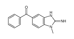 2-氨基-5-苯甲酰基-1-甲基苯并咪唑结构式
