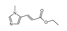 (E)-3-(1-methyl-1H-imidazol-5-yl)-2-propenoic acid ethyl ester结构式