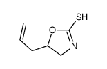 5-prop-2-enyl-1,3-oxazolidine-2-thione结构式