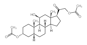 Pregnan-20-one,3,21-bis(acetyloxy)-11-hydroxy-, (3a,5b,11b)- (9CI) Structure