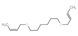 Hexane,1,6-bis(2-buten-1-ylthio)- Structure