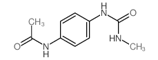 Acetamide,N-[4-[[(methylamino)carbonyl]amino]phenyl]- Structure