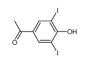 1-(4-hydroxy-3,5-diiodophenyl)ethanone结构式