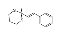 2-methyl-2-(2-phenylethenyl)-1,3-dithiane结构式