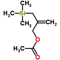 2-(三甲基硅甲基)烯丙基乙酸酯结构式