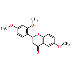 6,2',4'-Trimethoxyflavone结构式