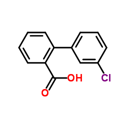 3'-氯联苯-2-甲酸结构式