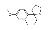6'-methoxy-3',4'-dihydro-2'H-spiro[1,3-dithiolane-2,1'-naphthalene]结构式
