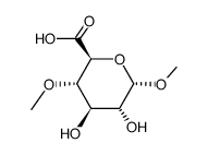 methyl 4-O-methyl-α-D-glucopyranosiduronic acid Structure