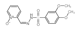 Benzenesulfonic acid,3,4-dimethoxy-, 2-[(1-oxido-2-pyridinyl)methylene]hydrazide Structure