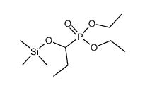 diethyl 1-(trimethylsilyloxy)propylphosphonate Structure