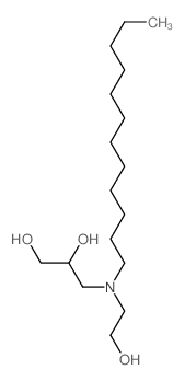 1,2-Propanediol,3-[dodecyl(2-hydroxyethyl)amino]- Structure