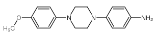 4-(4-(4-甲氧基苯基)-1-哌嗪基)苯胺结构式
