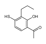 1-(2-Hydroxy-4-Mercapto-3-propylphenyl)ethanone结构式
