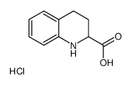 1,2,3,4-TETRAHYDROQUINOLINE-2-CARBOXYLICACIDHYDROCHLORIDE Structure