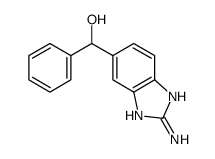 2-氨基-5(6)-[α-羟基苄基]苯并咪唑结构式