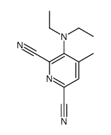 3-(diethylamino)-4-methylpyridine-2,6-dicarbonitrile Structure