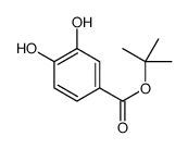 Benzoic acid, 3,4-dihydroxy-, 1,1-dimethylethyl ester (9CI) Structure