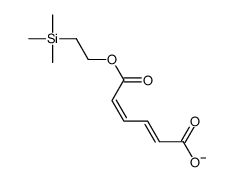 6-oxo-6-(2-trimethylsilylethoxy)hexa-2,4-dienoate结构式