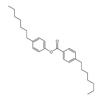 4-正庚基苯甲酸-4-正庚基苯酯结构式