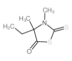 5-Thiazolidinone,4-ethyl-3,4-dimethyl-2-thioxo- Structure
