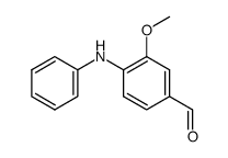 3-methoxy-4-phenylaminobenzaldehyde Structure