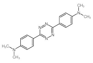 4-[6-(4-dimethylaminophenyl)-1,2,4,5-tetrazin-3-yl]-N,N-dimethyl-aniline Structure