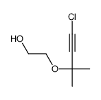 2-(4-chloro-2-methylbut-3-yn-2-yl)oxyethanol结构式