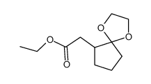 1,3-dioxolan-2-spiro-1'-(2'-ethoxycarbonylmethyl)cyclopentane Structure