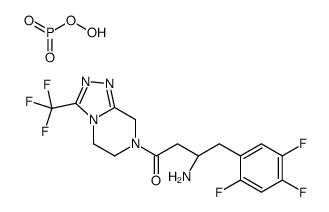 西他列汀(S)-异构体磷酸盐结构式