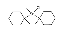 methylbis(1-methylcyclohexyl)tin chloride Structure
