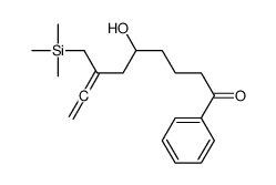 5-hydroxy-1-phenyl-7-(trimethylsilylmethyl)nona-7,8-dien-1-one结构式