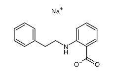 sodium salt of N-β-phenethylanthranilic acid结构式