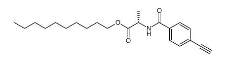 N-(4-ethynylbenzoyl)-L-alanine decyl ester Structure