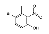 4-溴-3-甲基-2-硝基苯酚结构式