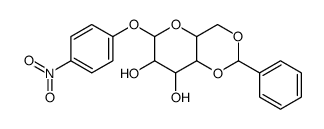 对硝基苯基4,6-苄叉基-α-D-吡喃葡萄糖苷结构式