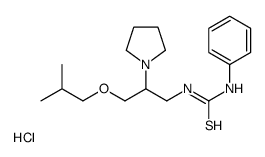 1-[3-(2-methylpropoxy)-2-pyrrolidin-1-ylpropyl]-3-phenylthiourea,hydrochloride Structure
