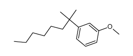 1-(1,1-dimethylheptyl)-3-methoxybenzene Structure