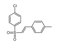 1-[2-(4-chlorophenyl)sulfonylethenyl]-4-methylbenzene结构式