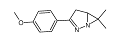 3-(p-anisyl)-6,6-dimethyl-1,2-diazabicyclo(3.1.0)hex-2-ene结构式