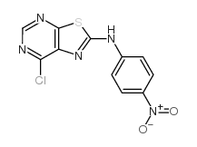 (7-氯噻唑并[5,4-d]嘧啶-2-基)-(4-硝基苯基)胺结构式