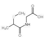 2-(2-methylsulfanylpropanoylamino)acetic acid Structure