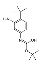 (3-氨基-4-叔丁基-苯基)-氨基甲酸叔丁酯结构式