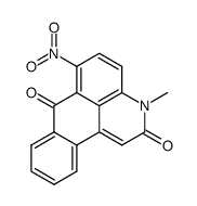 3-methyl-6-nitro-3H-naphtho[1,2,3-de]quinoline-2,7-dione结构式
