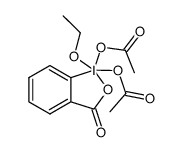 1,1-bis(acetoxy)-1-ethoxy-1,1-dihydro-1,2-benziodoxol-3(1H)-one结构式